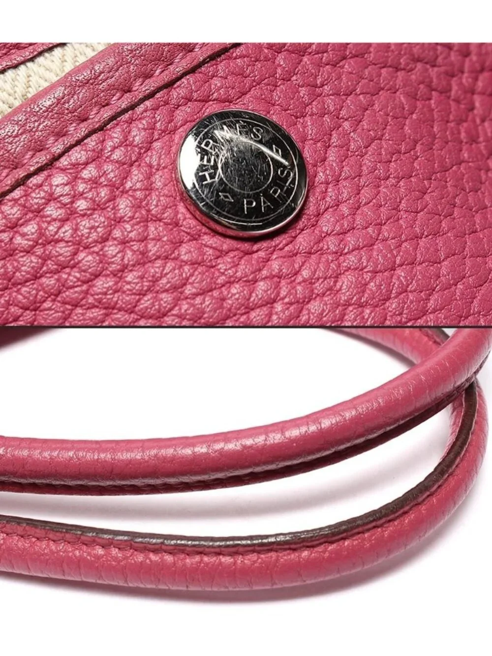 Hermes Handbag Silver Garden Party TPM